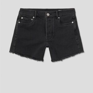 Women's AYR The Juuust Riiight uni Black Denim Jean Shorts size 27